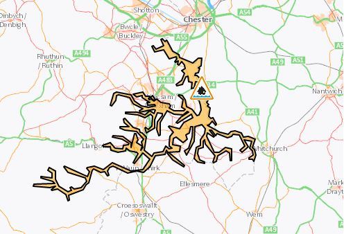 Lower Dee Catchment.