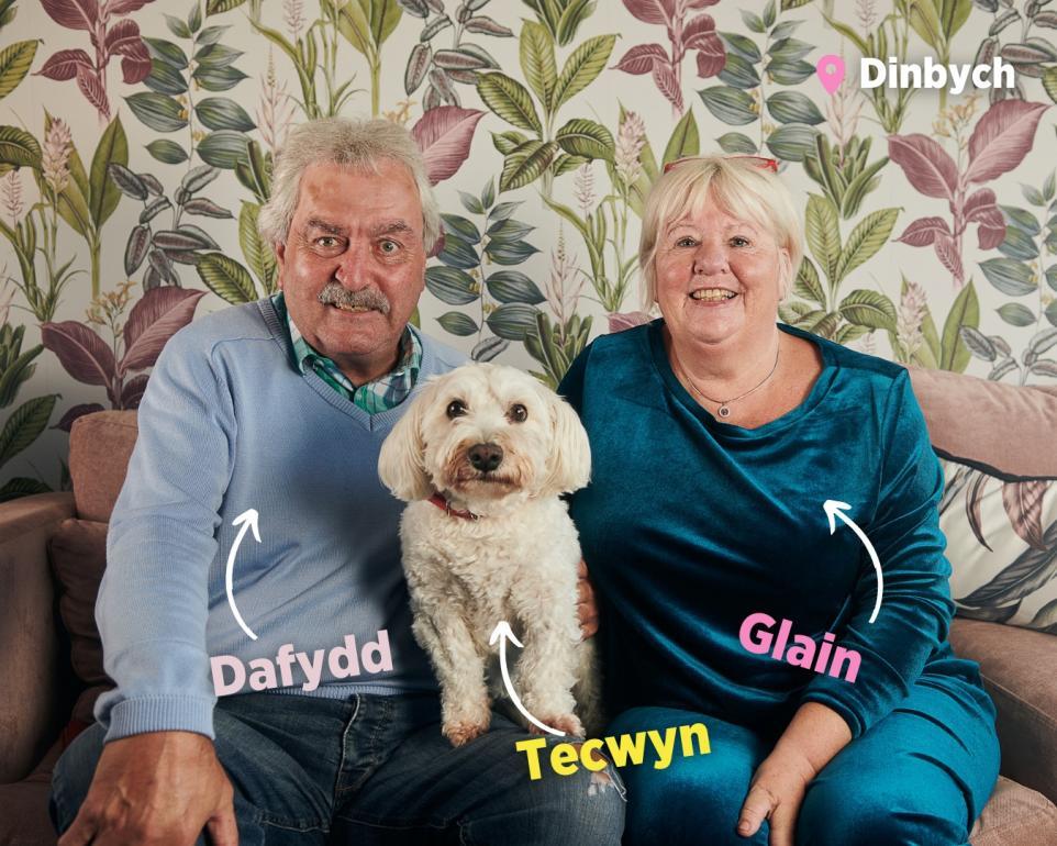 Dafydd and Glain Jones with Tecwyn. 