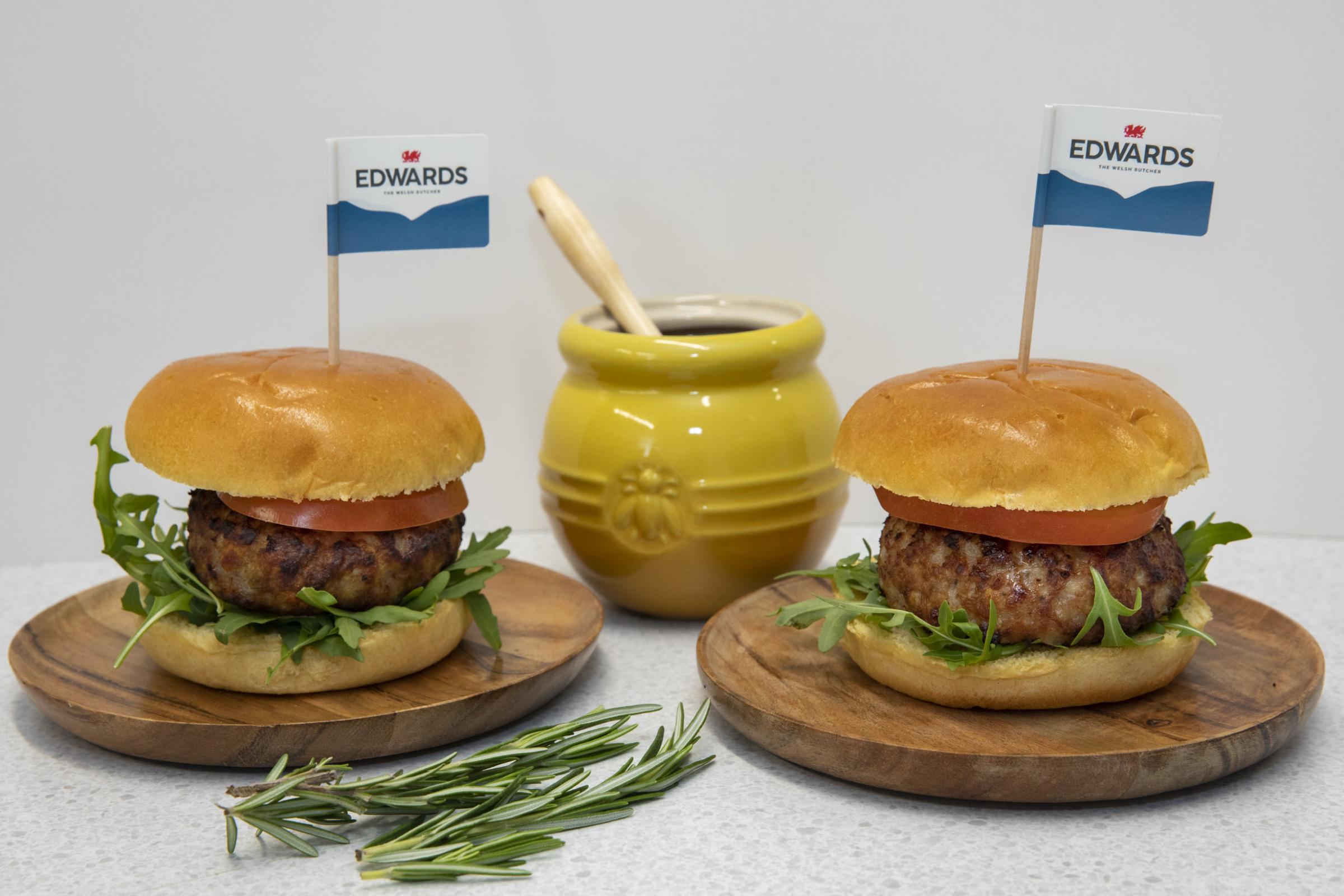 Edwards Of Conwy; THE best burger for this years BBQ has just been revealed – and it isnt Beef….its honey and rosemary pork burger ; Picture Mandy Jones