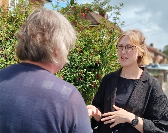 Pictured: Phoebe Jenkins, the candidate for the Liberal Democrats In Dwyfor Meirionnydd. (Image Phoebe Jenkins. Lib Dems) 