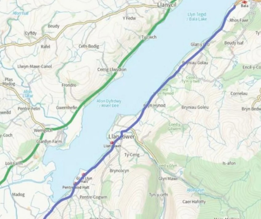 B4403 Between Llanuwchllyn And Bala (Cyngor Gwynedd planning documents image)